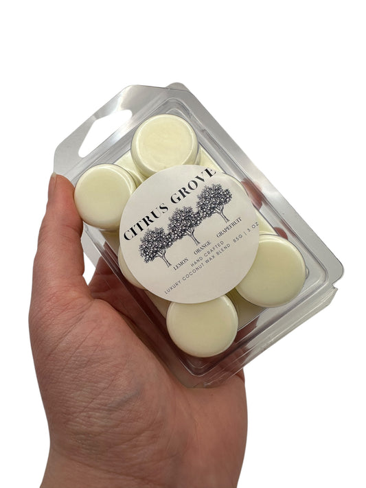 Citrus Grove Travel Sized Wax Melt 3oz Best Gift for Travel Lovers Handcrafted Luxury Coconut Blend Wax Travel Inspired Scented Wax Melt - World Traveler Aroma