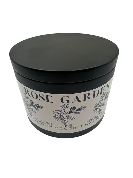 Rose Garden Travel Sized Candle Tin 16 oz Best Gift for Travel Lovers Handcrafted Luxury Coconut Blend Wax Travel Inspired Scented Candle - World Traveler Aroma