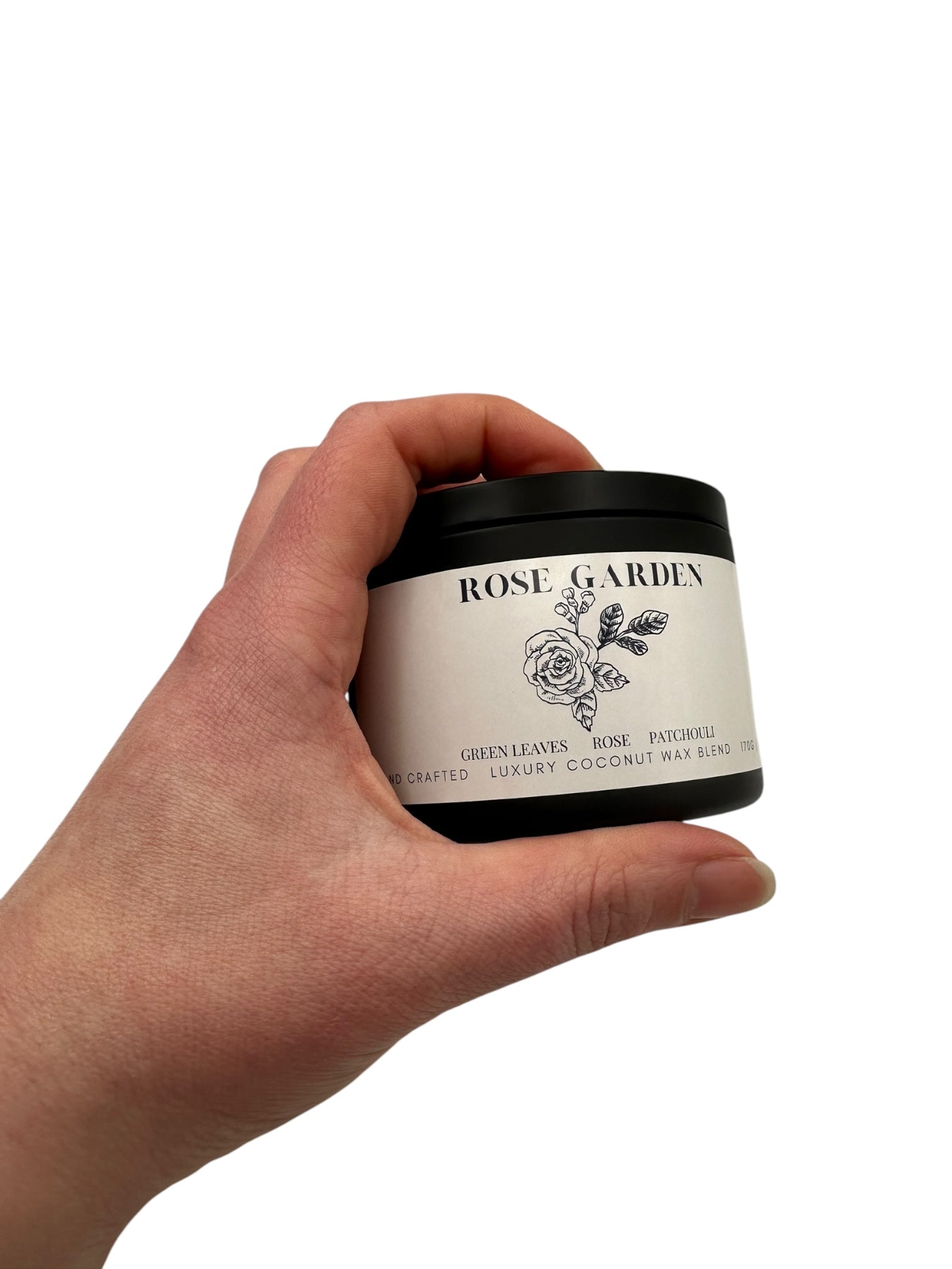 Rose Garden Travel Sized Candle Tin 6 oz Best Gift for Travel Lovers Handcrafted Luxury Coconut Blend Wax Travel Inspired Scented Candle - World Traveler Aroma