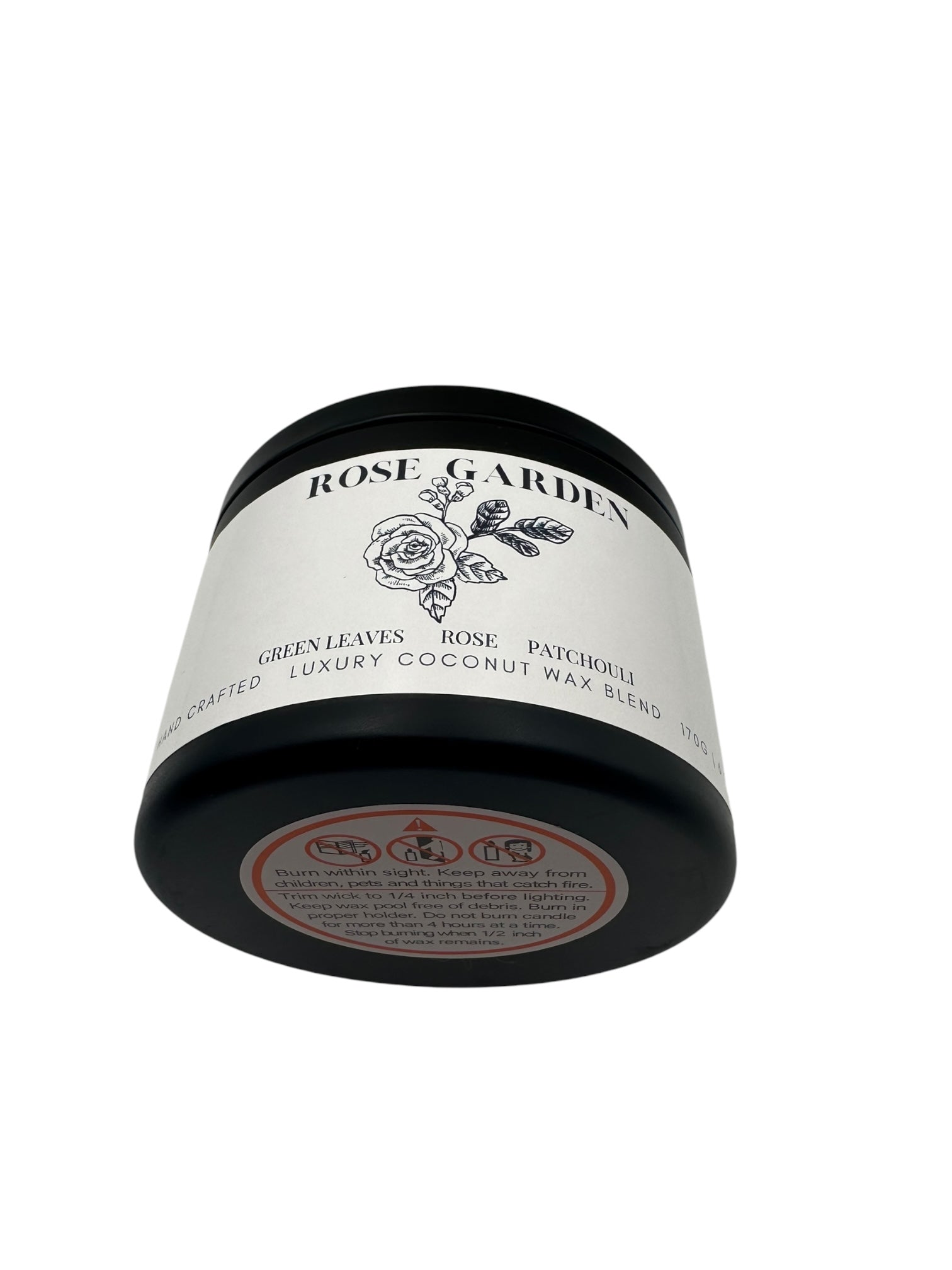 Rose Garden Travel Sized Candle Tin 6 oz Best Gift for Travel Lovers Handcrafted Luxury Coconut Blend Wax Travel Inspired Scented Candle - World Traveler Aroma