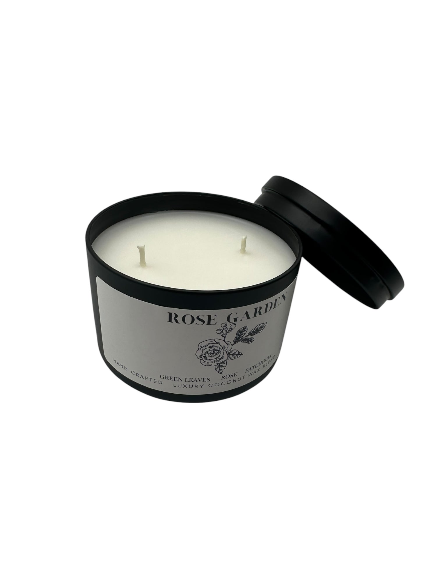 Rose Garden Travel Sized Candle Tin 6 oz Best Gift for Travel Lovers Handcrafted Luxury Coconut Blend Wax Travel Inspired Scented Candle - World Traveler Aroma