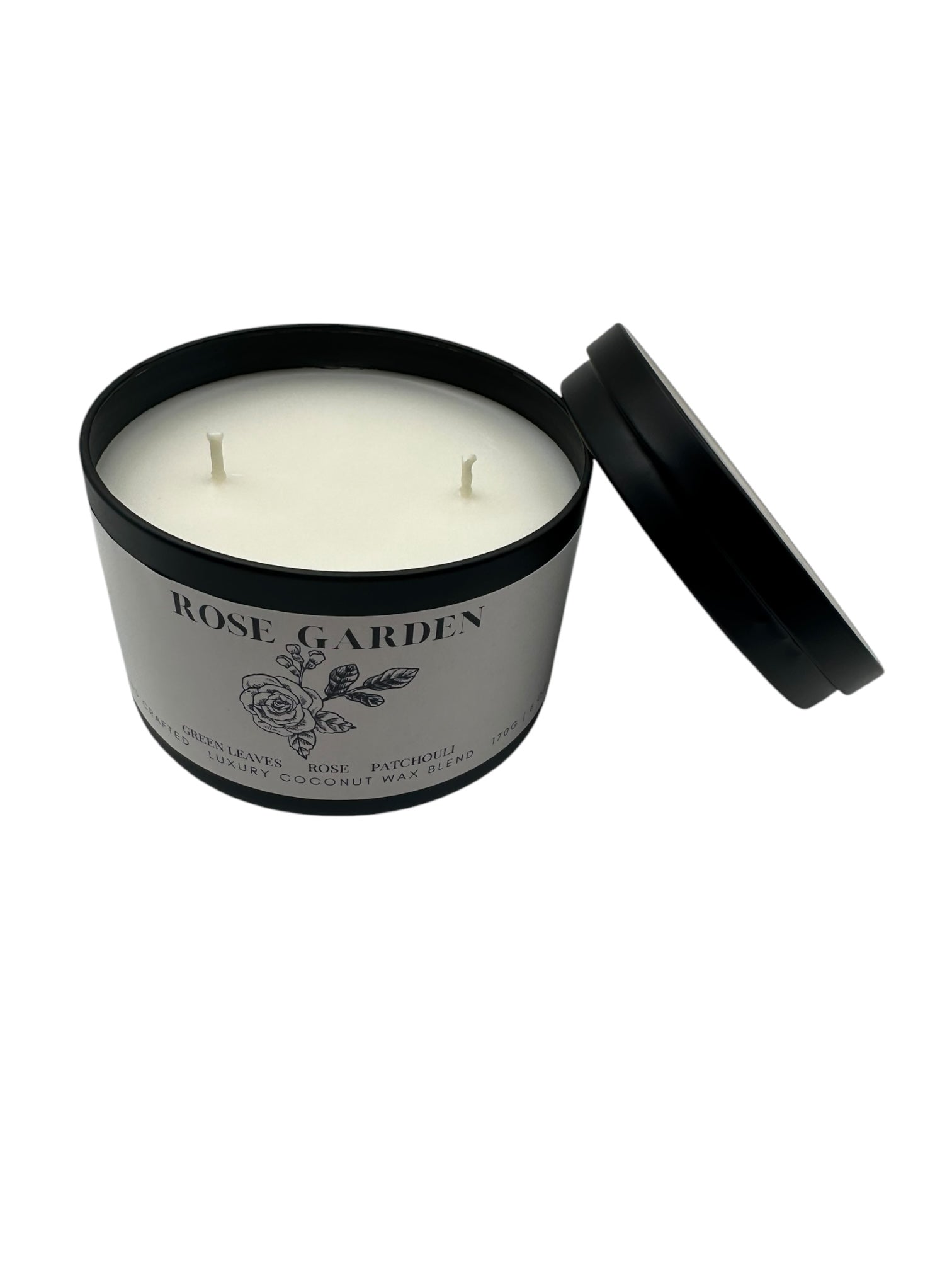 Rose Garden Travel Sized Candle Tin 6 oz Best Gift for Travel Lovers Handcrafted Luxury Coconut Blend Wax Travel Inspired Scented Candle - World Traveler Aroma