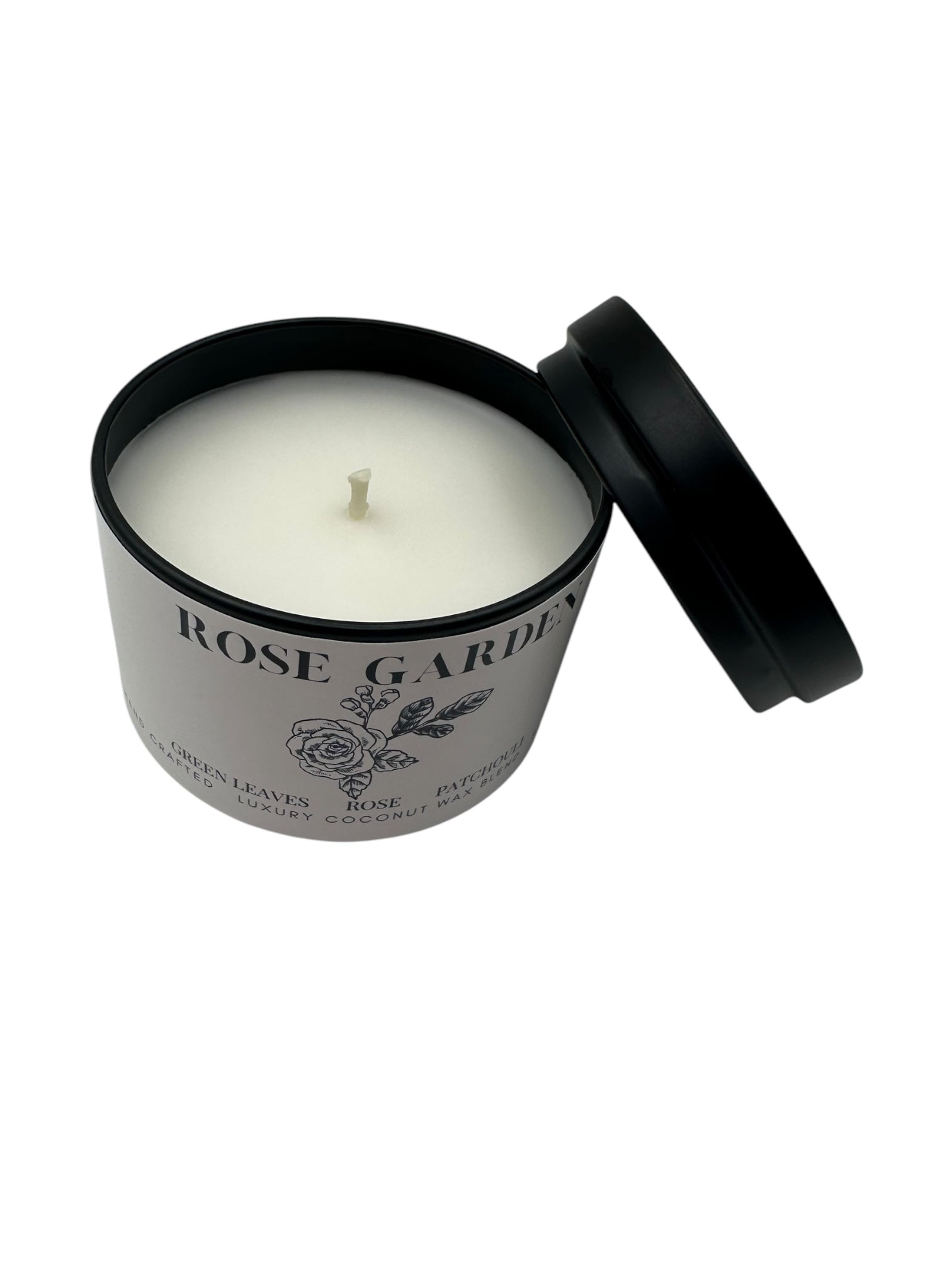 Rose Garden Travel Sized Candle Tin 3 oz Best Gift for Travel Lovers Handcrafted Luxury Coconut Blend Wax Travel Inspired Scented Candle - World Traveler Aroma