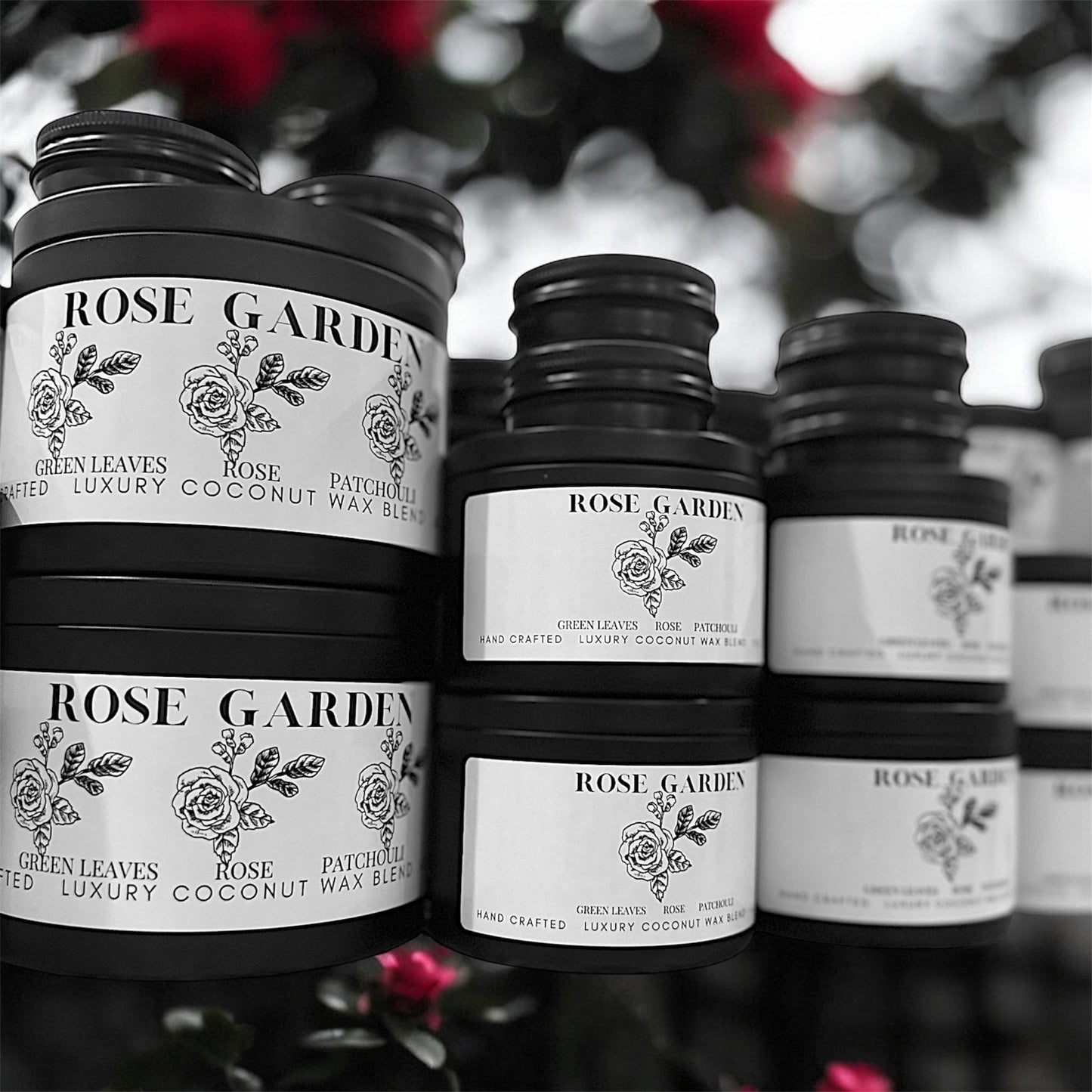Rose Garden Travel Sized Candle Tin 1 oz Best Gift for Travel Lovers Handcrafted Luxury Coconut Blend Wax Travel Inspired Scented Candle - World Traveler Aroma
