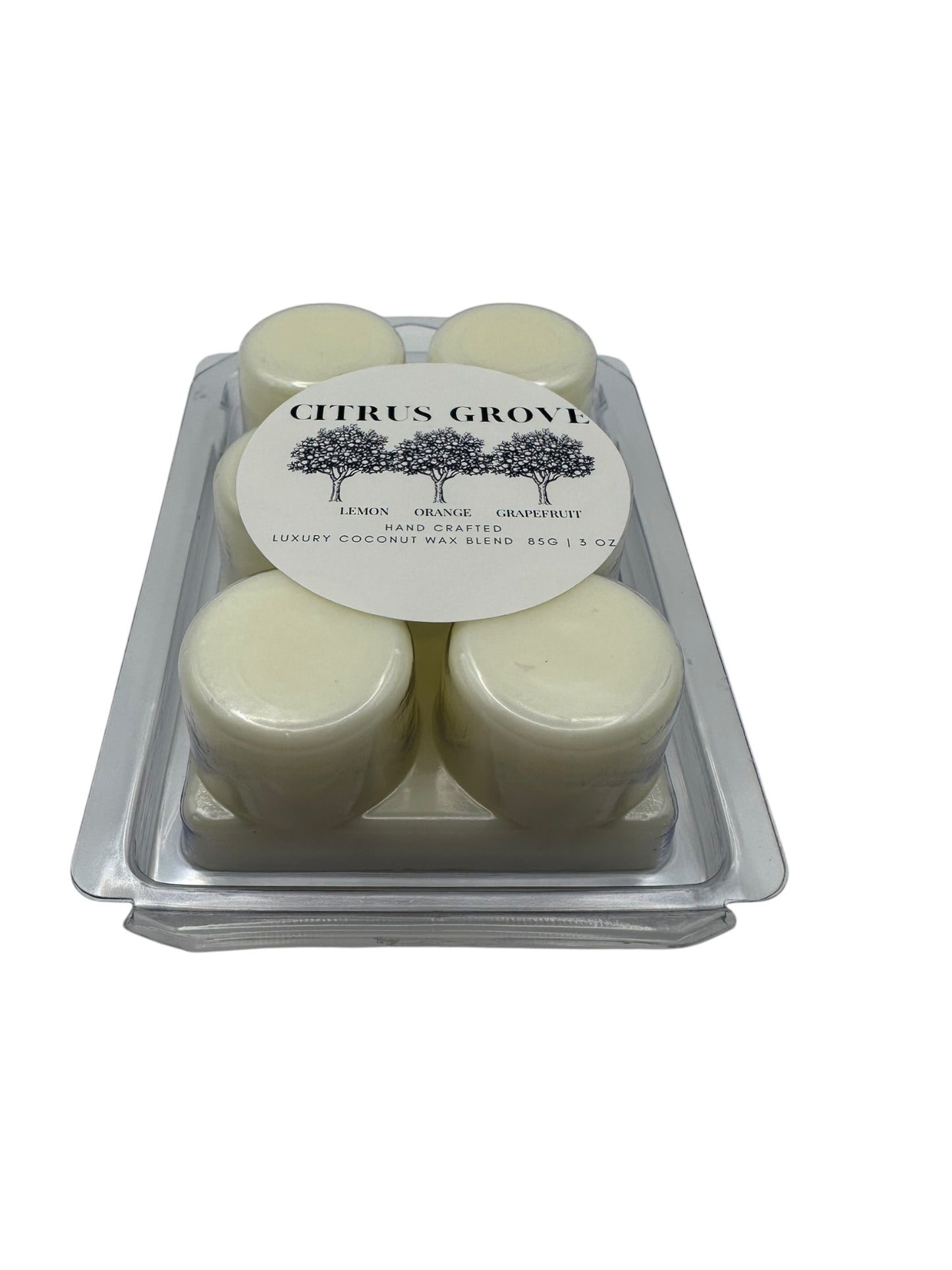 Citrus Grove Travel Sized Wax Melt 3oz Best Gift for Travel Lovers Handcrafted Luxury Coconut Blend Wax Travel Inspired Scented Wax Melt - World Traveler Aroma