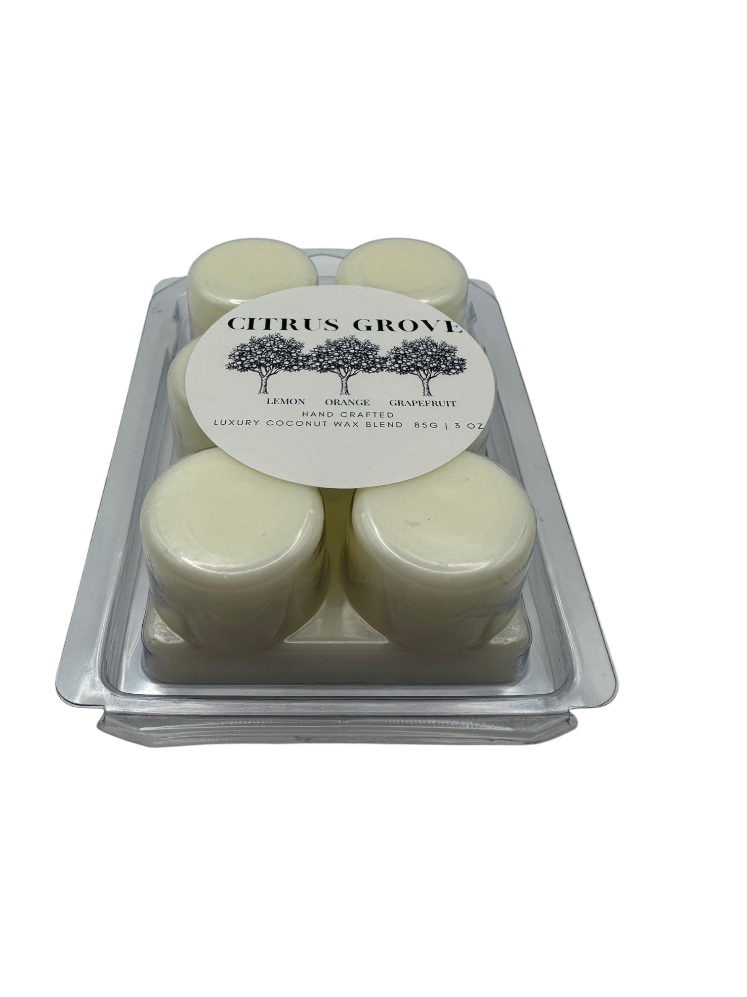 Citrus Grove Travel Sized Wax Melt 3oz Best Gift for Travel Lovers Handcrafted Luxury Coconut Blend Wax Travel Inspired Scented Wax Melt - World Traveler Aroma