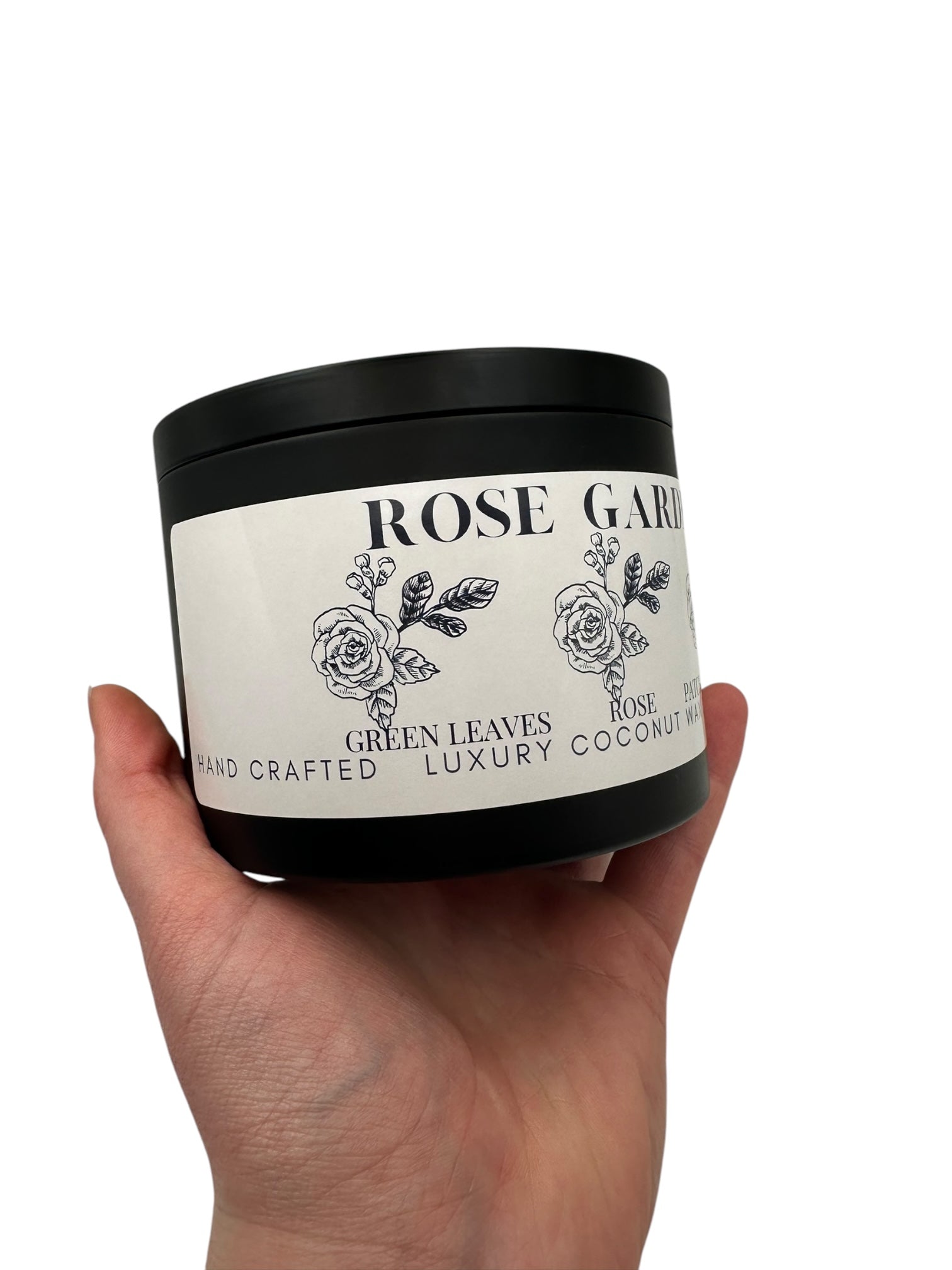 Rose Garden Travel Sized Candle Tin 16 oz Best Gift for Travel Lovers Handcrafted Luxury Coconut Blend Wax Travel Inspired Scented Candle - World Traveler Aroma
