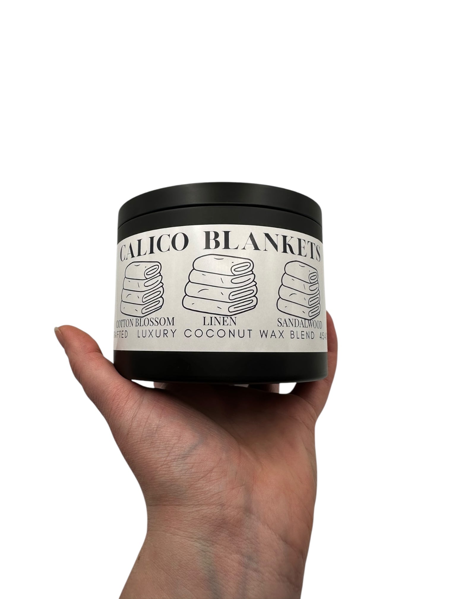Calico Blankets Travel Sized Candle Tin 16 oz Best Gift for Travel Lovers Handcrafted Luxury Coconut Blend Wax Travel Inspired Scented Candle - World Traveler Aroma
