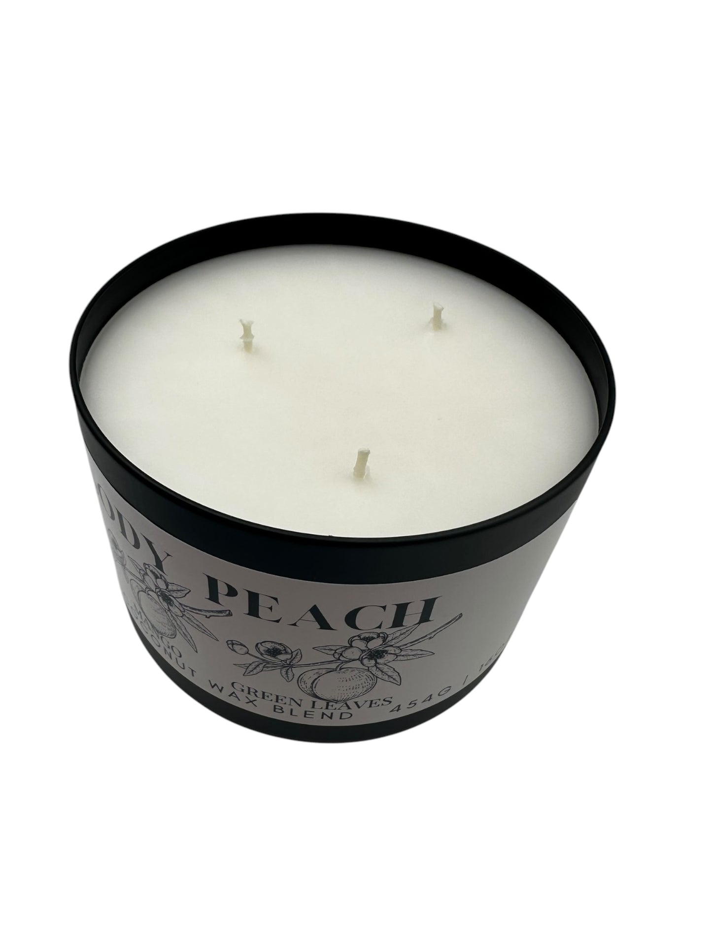 Rhapsody Peach Travel Sized Candle Tin 16 oz Best Gift for Travel Lovers Handcrafted Luxury Coconut Blend Wax Travel Inspired Scented Candle - World Traveler Aroma
