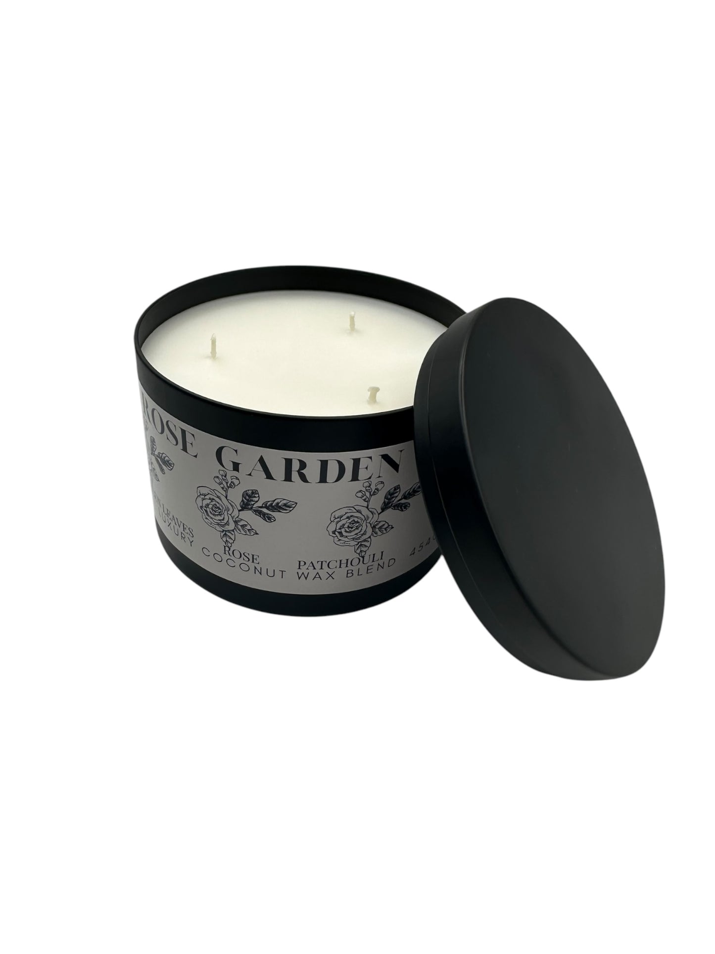 Rose Garden Travel Sized Candle Tin 16 oz Best Gift for Travel Lovers Handcrafted Luxury Coconut Blend Wax Travel Inspired Scented Candle - World Traveler Aroma