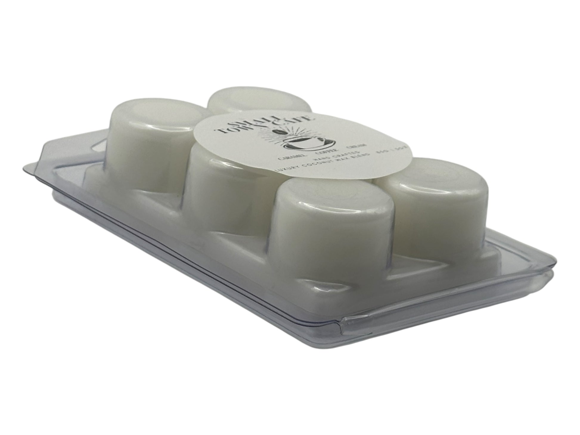 A package of wax melts  labeled 'Small Town Cafe' on a white background.