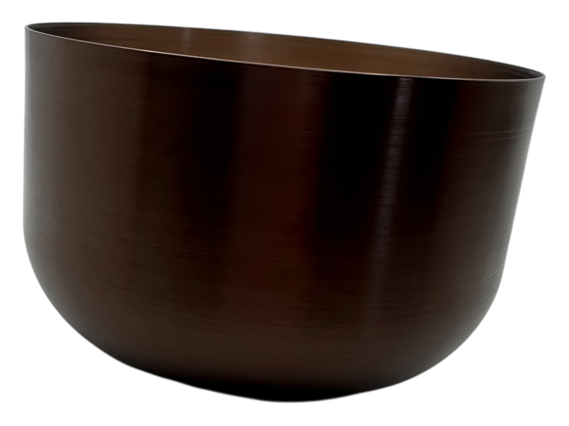 A bronze candle tin on a white background.