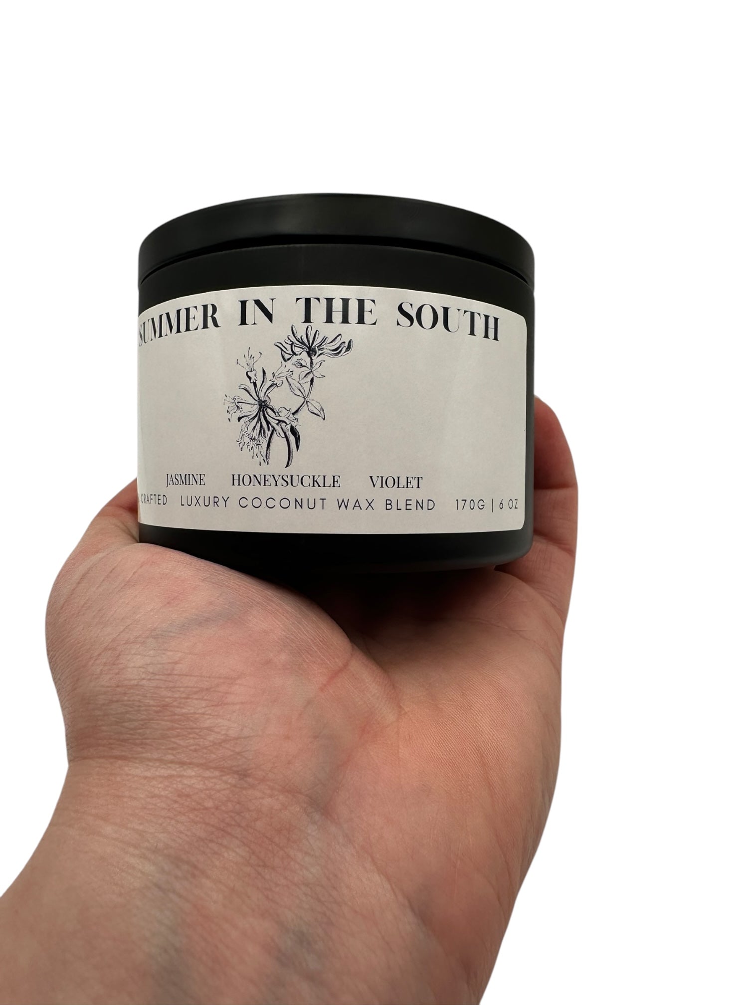 Summer in the South Travel Sized Candle Tin 6 oz Best Gift for Travel Lovers Handcrafted Luxury Coconut Blend Wax Travel  Inspired Scented Candle - World Traveler Aroma