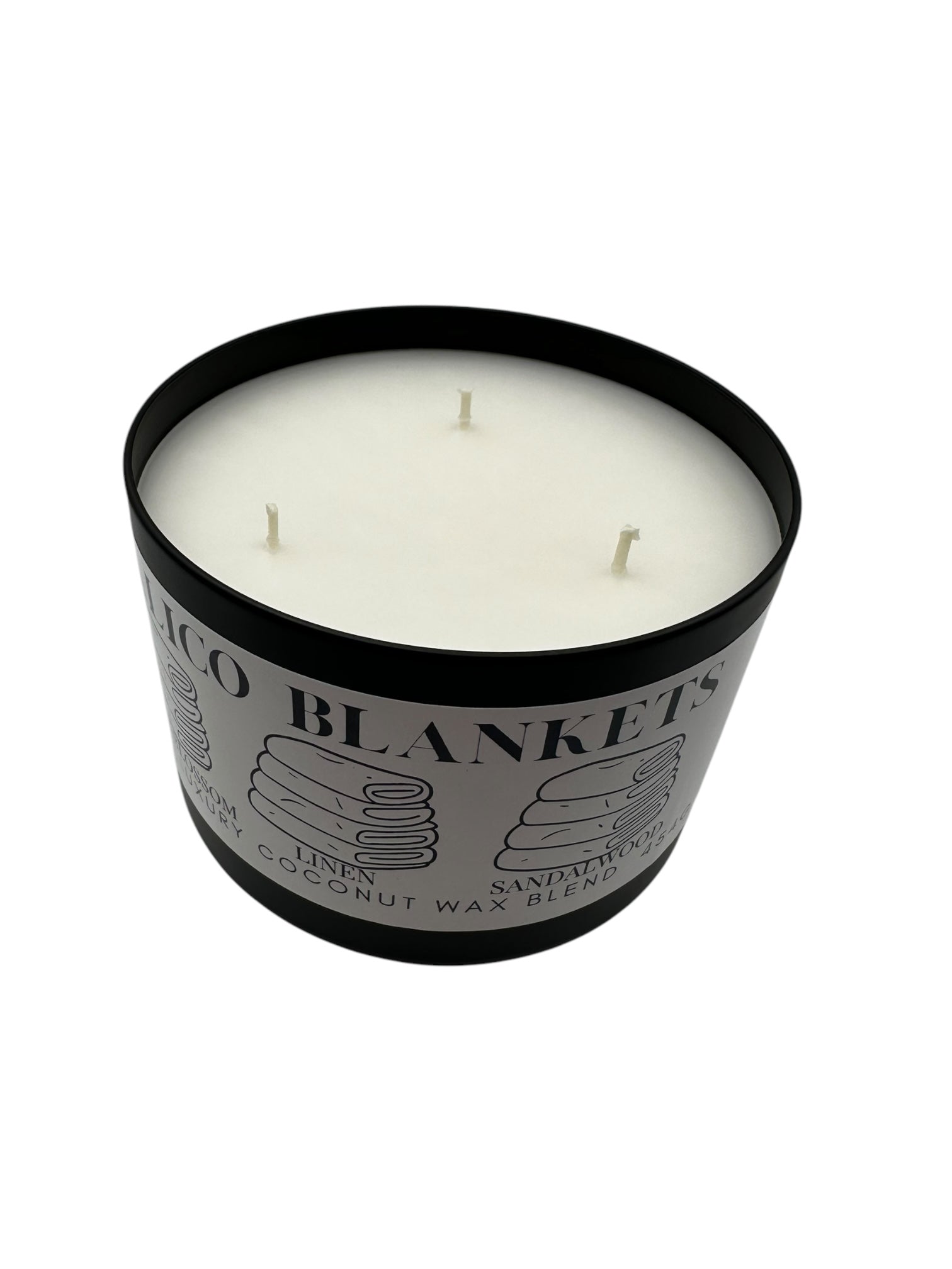 Calico Blankets Travel Sized Candle Tin 16 oz Best Gift for Travel Lovers Handcrafted Luxury Coconut Blend Wax Travel Inspired Scented Candle - World Traveler Aroma