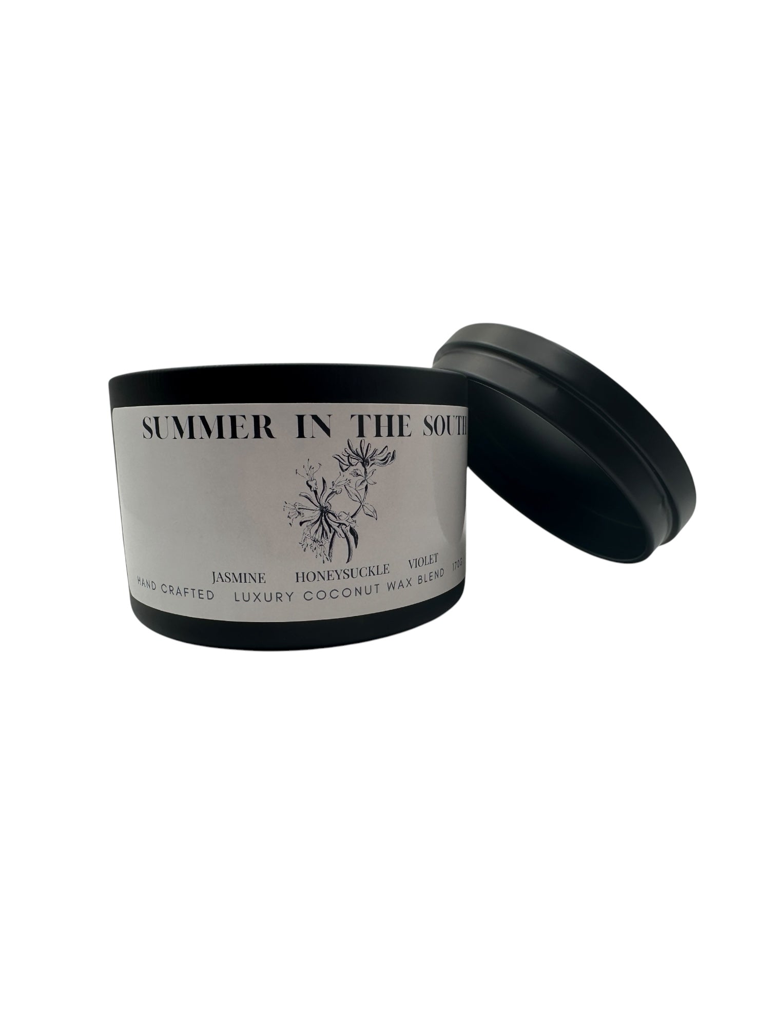 Summer in the South Travel Sized Candle Tin 6 oz Best Gift for Travel Lovers Handcrafted Luxury Coconut Blend Wax Travel  Inspired Scented Candle - World Traveler Aroma
