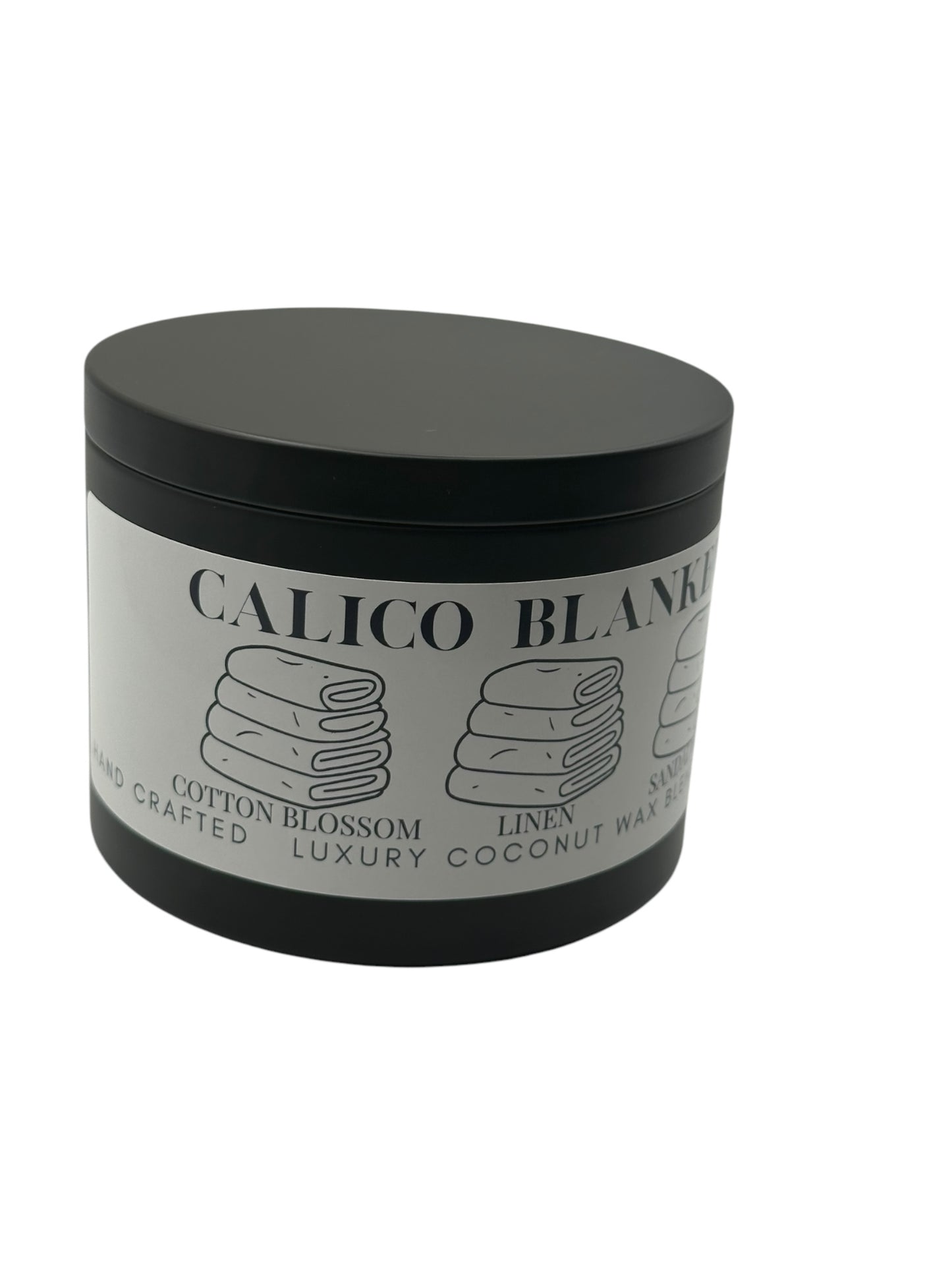 Calico Blankets Travel Sized Candle Tin 16 oz Best Gift for Travel Lovers Handcrafted Luxury Coconut Blend Wax Travel Inspired Scented Candle - World Traveler Aroma