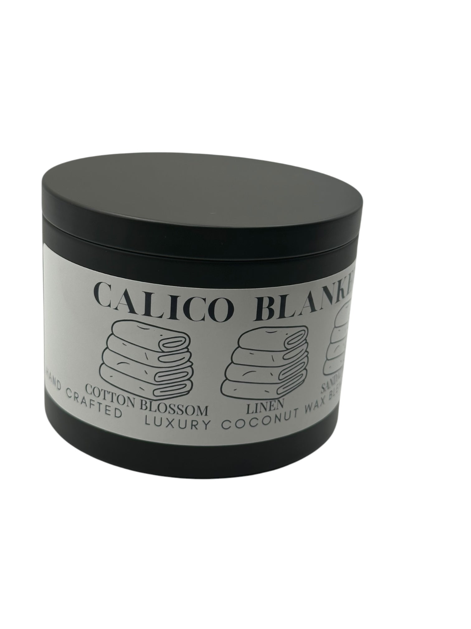 Calico Blankets Travel Sized Candle Tin 16 oz Best Gift for Travel Lovers Handcrafted Luxury Coconut Blend Wax Travel Inspired Scented Candle - World Traveler Aroma