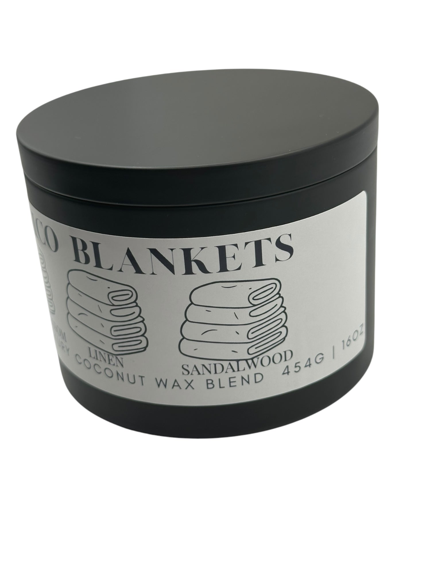 Calico Blankets Travel Sized Candle Tin 16 oz Best Gift for Travel Lovers Handcrafted Luxury Coconut Blend Wax Travel Inspired Scented Candle - World Traveler Aroma