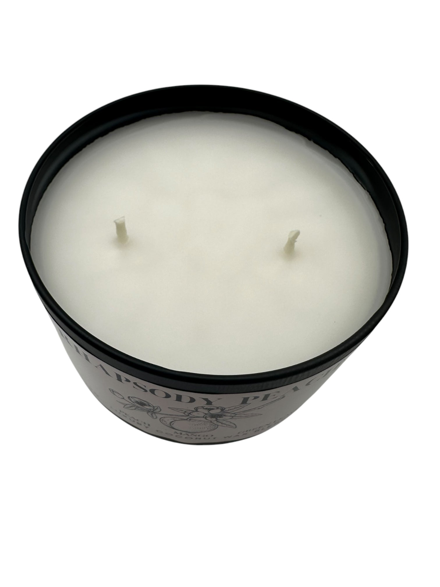 Rhapsody Peach Travel Sized Candle Tin 6 oz Best Gift for Travel Lovers Handcrafted Luxury Coconut Blend Wax Travel Inspired Scented Candle - World Traveler Aroma