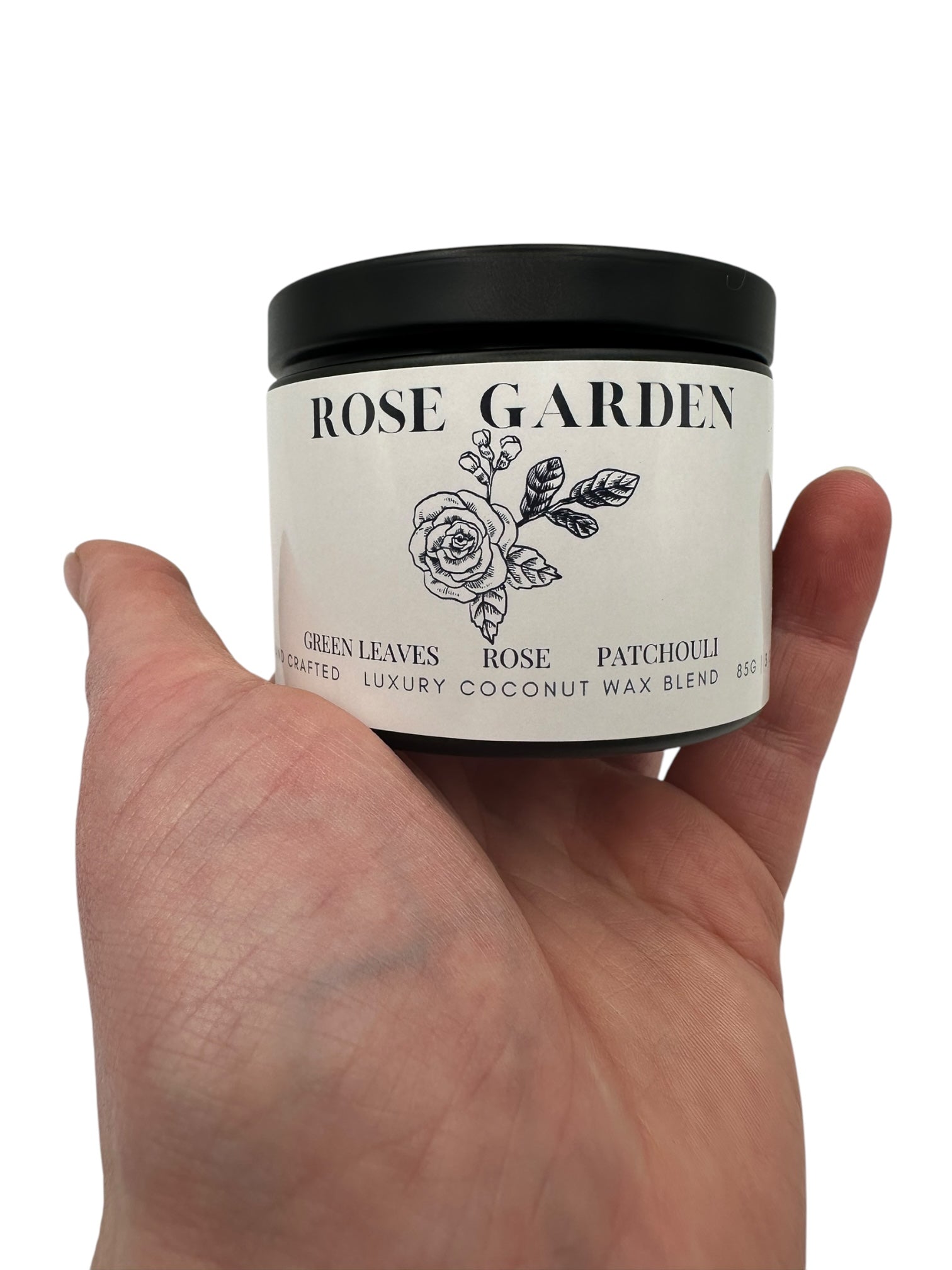Rose Garden Travel Sized Candle Tin 3 oz Best Gift for Travel Lovers Handcrafted Luxury Coconut Blend Wax Travel Inspired Scented Candle - World Traveler Aroma