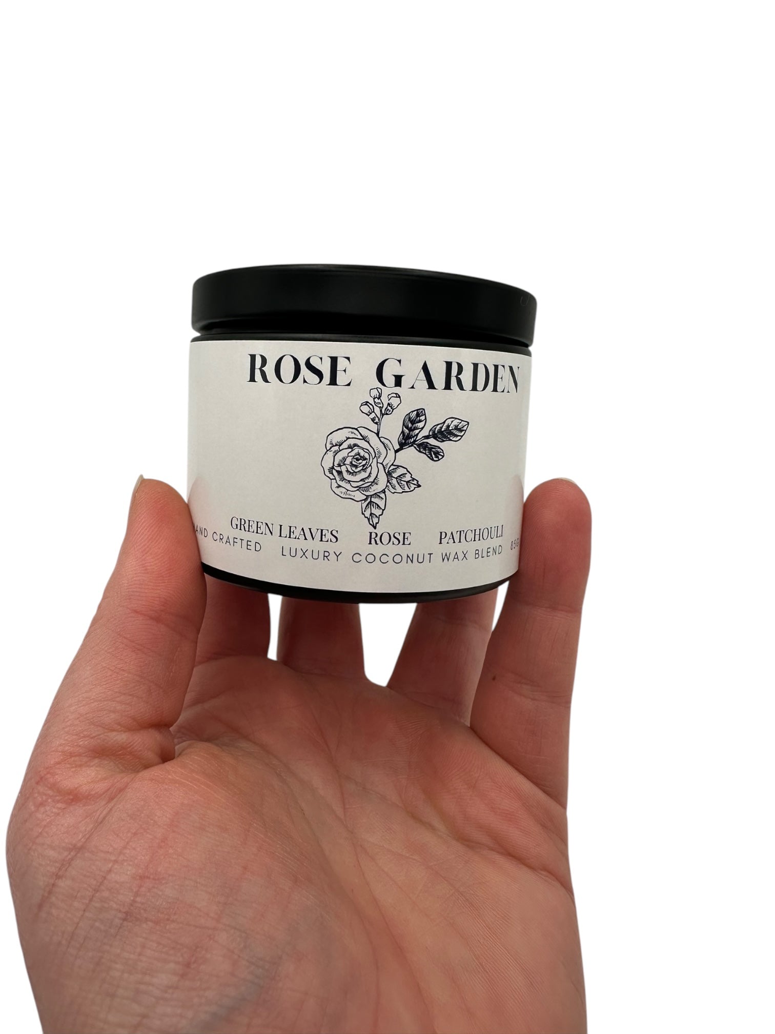 Rose Garden Travel Sized Candle Tin 3 oz Best Gift for Travel Lovers Handcrafted Luxury Coconut Blend Wax Travel Inspired Scented Candle - World Traveler Aroma