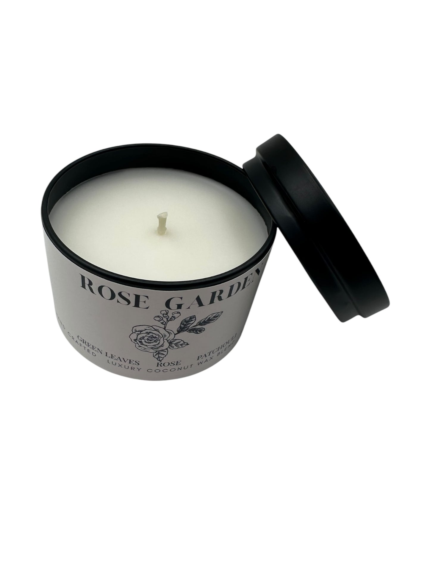 Rose Garden Travel Sized Candle Tin 3 oz Best Gift for Travel Lovers Handcrafted Luxury Coconut Blend Wax Travel Inspired Scented Candle - World Traveler Aroma