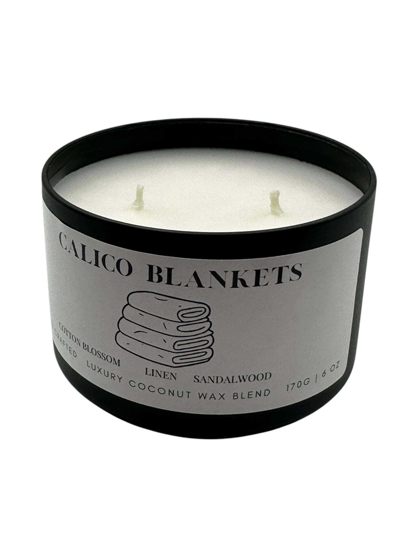 Calico Blankets Travel Sized Candle Tin 6 oz Best Gift for Travel Lovers Handcrafted Luxury Coconut Blend Wax Travel Inspired Scented Candle - World Traveler Aroma