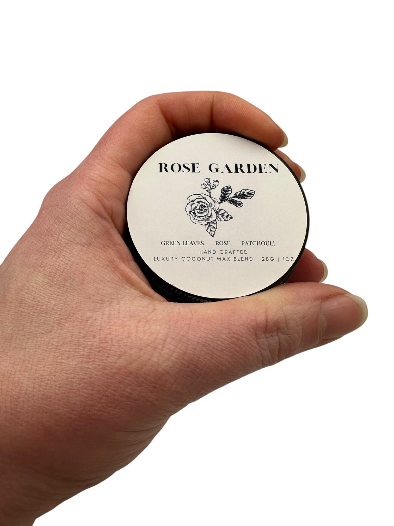 Rose Garden Travel Sized Candle Tin 1 oz Best Gift for Travel Lovers Handcrafted Luxury Coconut Blend Wax Travel Inspired Scented Candle - World Traveler Aroma