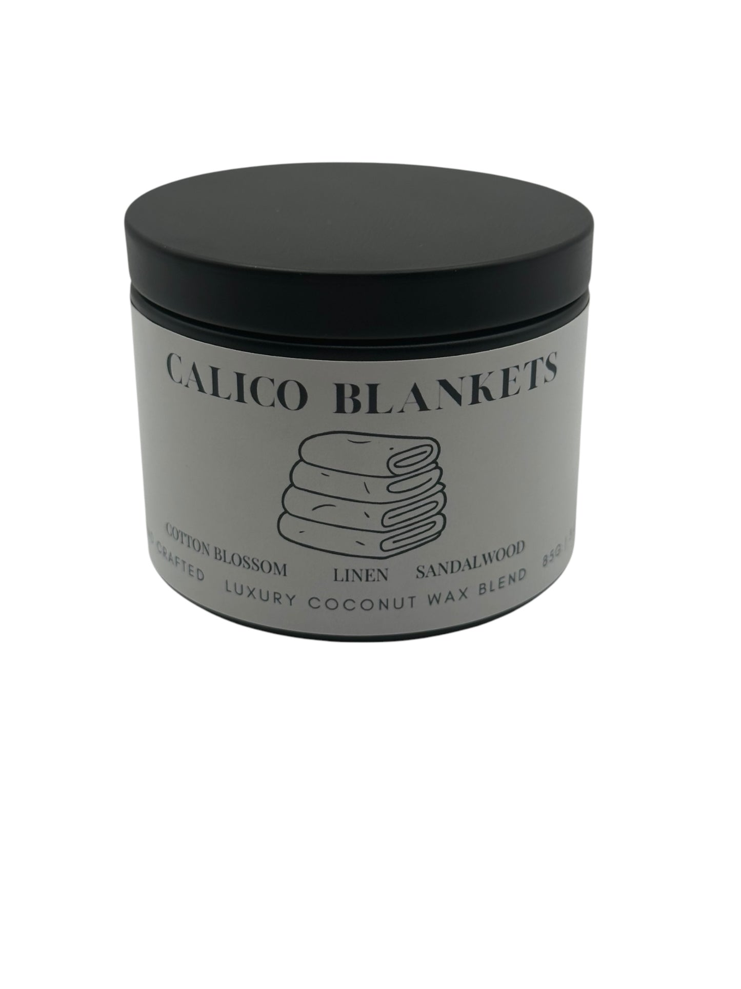 Calico Blankets Travel Sized Candle Tin 3 oz Best Gift for Travel Lovers Handcrafted Luxury Coconut Blend Wax Travel Inspired Scented Candle - World Traveler Aroma