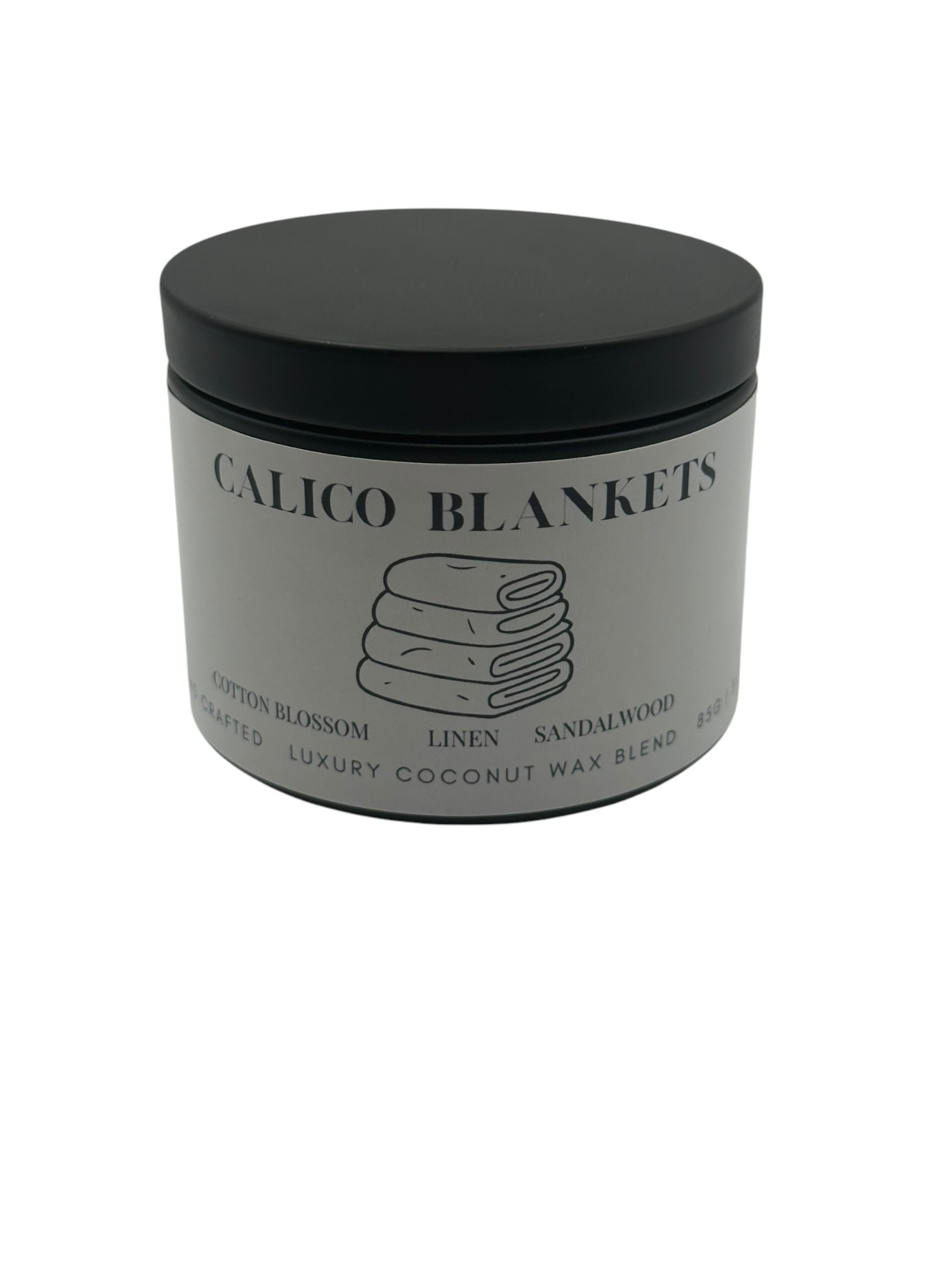 Calico Blankets Travel Sized Candle Tin 3 oz Best Gift for Travel Lovers Handcrafted Luxury Coconut Blend Wax Travel Inspired Scented Candle - World Traveler Aroma