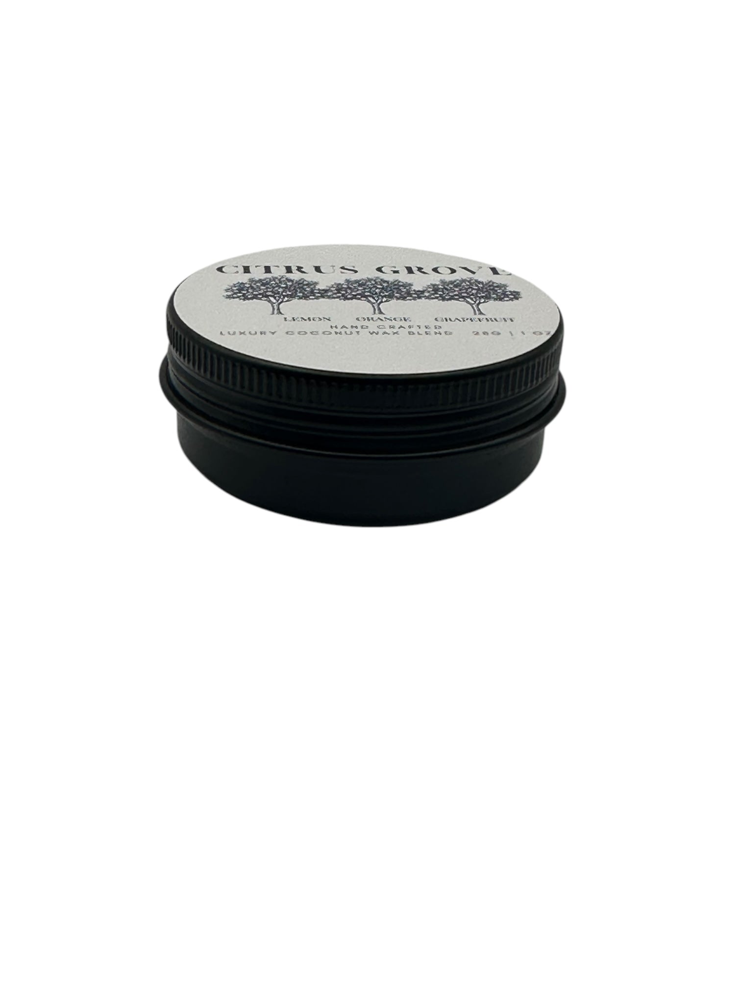 Citrus Grove Travel Sized Candle Tin 1 oz Best Gift for Travel Lovers Handcrafted Luxury Coconut Blend Wax Travel Inspired Scented Candle - World Traveler Aroma