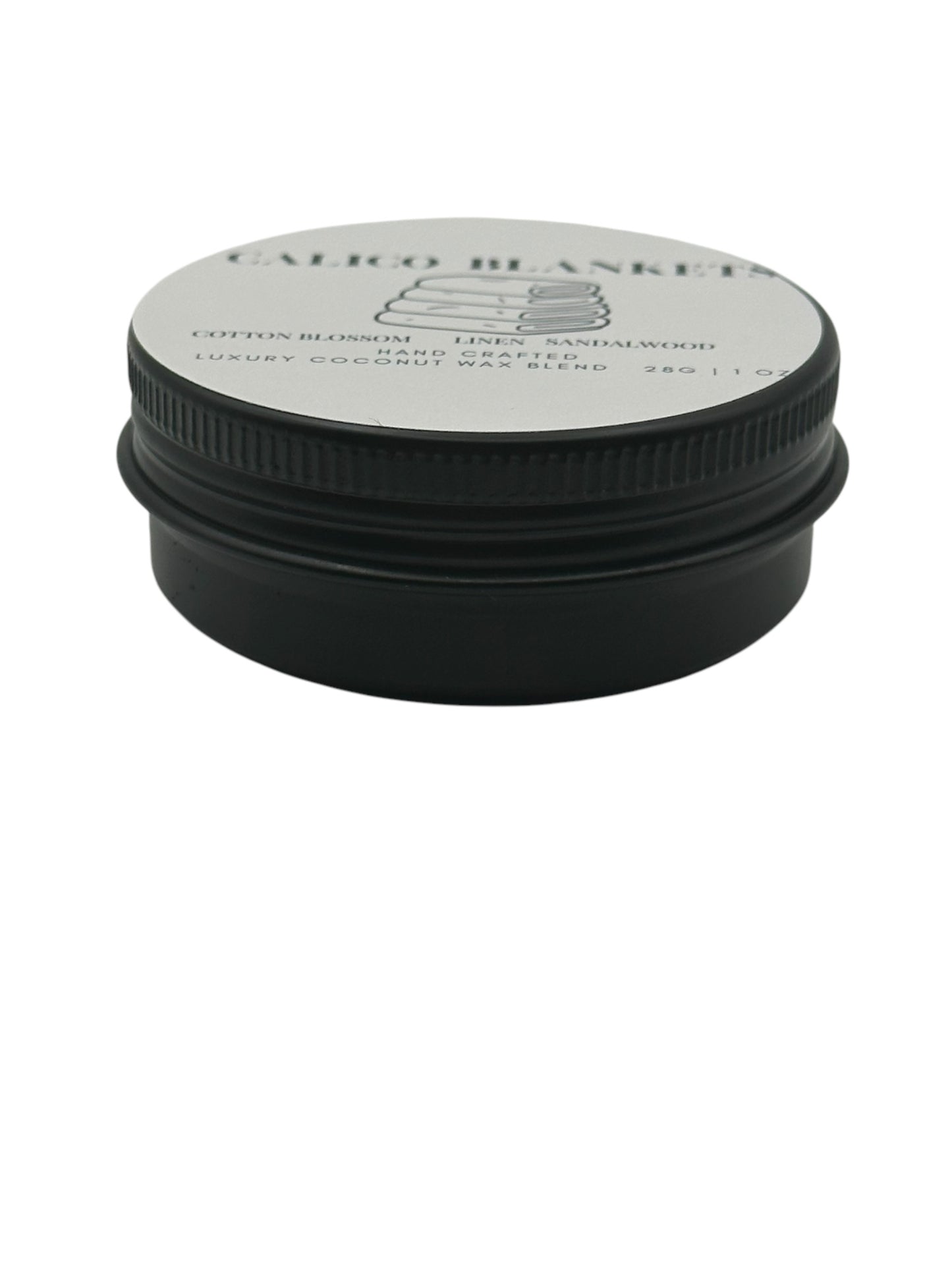 Calico Blankets Travel Sized Candle Tin 1 oz Best Gift for Travel Lovers Handcrafted Luxury Coconut Blend Wax Travel Inspired Scented Candle - World Traveler Aroma