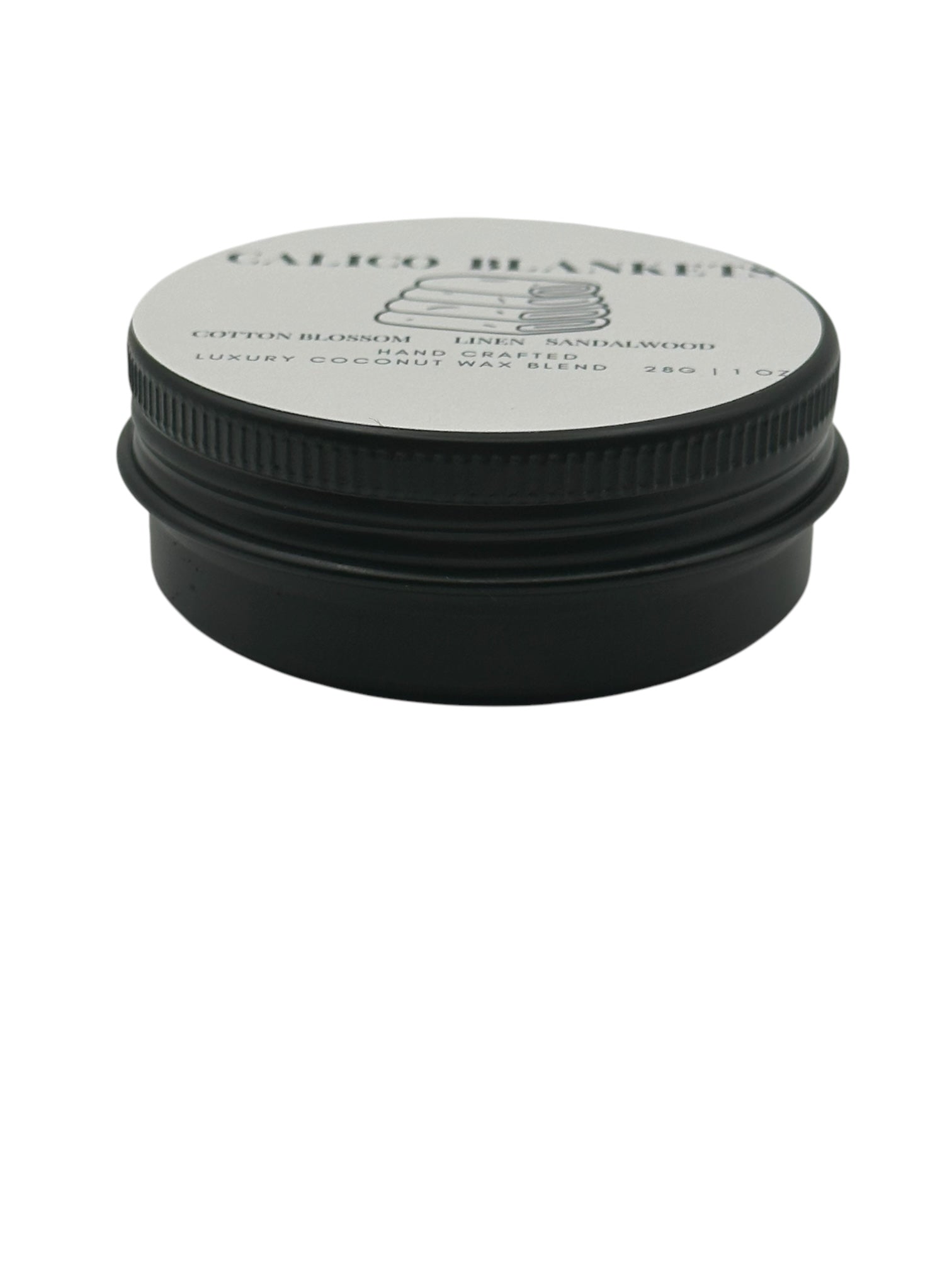 Calico Blankets Travel Sized Candle Tin 1 oz Best Gift for Travel Lovers Handcrafted Luxury Coconut Blend Wax Travel Inspired Scented Candle - World Traveler Aroma