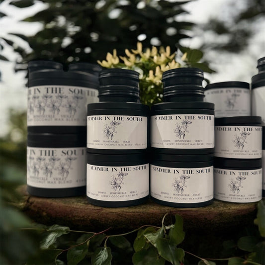 Summer in the South Travel Sized Candle Tin 1 oz  Best Gift for Travel Lovers Handcrafted Luxury Coconut Blend Wax Travel  Inspired Scented Candle - World Traveler Aroma