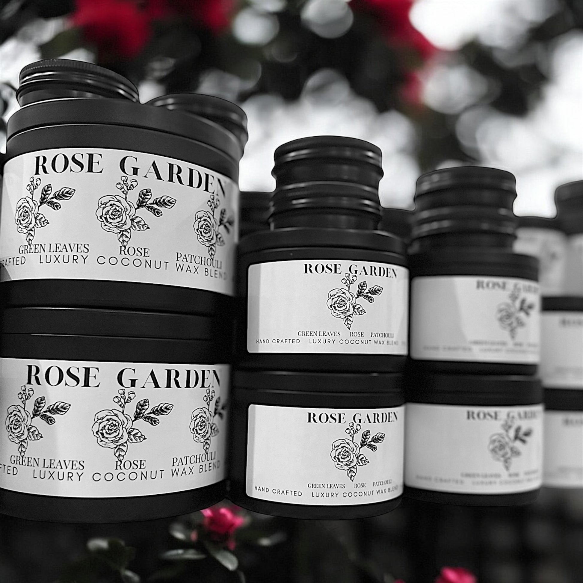 Rose Garden Travel Sized Candle Tin 1 oz Best Gift for Travel Lovers Handcrafted Luxury Coconut Blend Wax Travel Inspired Scented Candle - World Traveler Aroma
