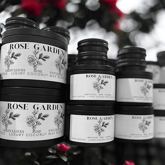 Rose Garden Travel Sized Candle Tin 1 oz Best Gift for Travel Lovers Handcrafted Luxury Coconut Blend Wax Travel Inspired Scented Candle - World Traveler Aroma
