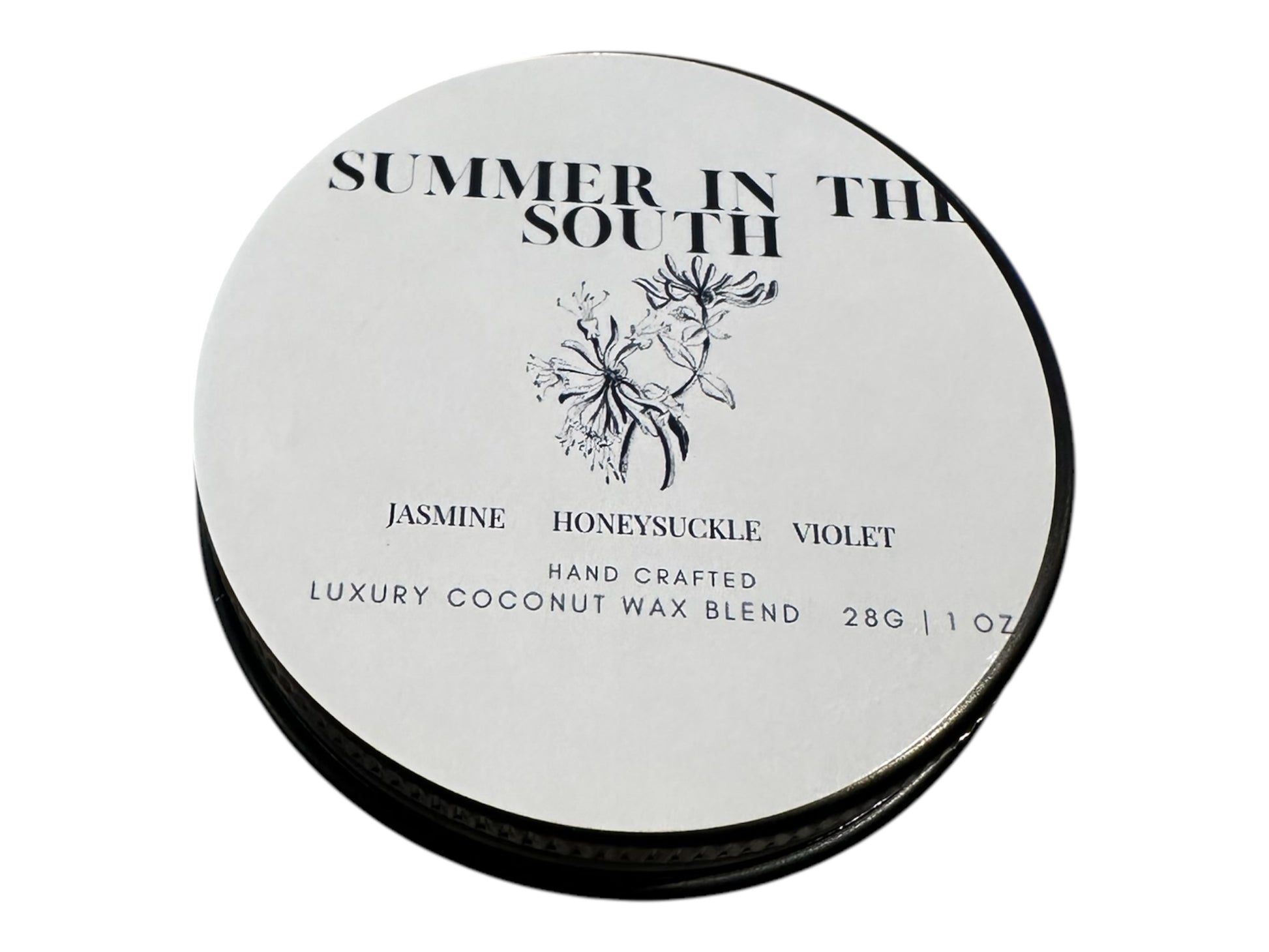 Summer in the South Travel Sized Candle Tin 1 oz  Best Gift for Travel Lovers Handcrafted Luxury Coconut Blend Wax Travel  Inspired Scented Candle - World Traveler Aroma