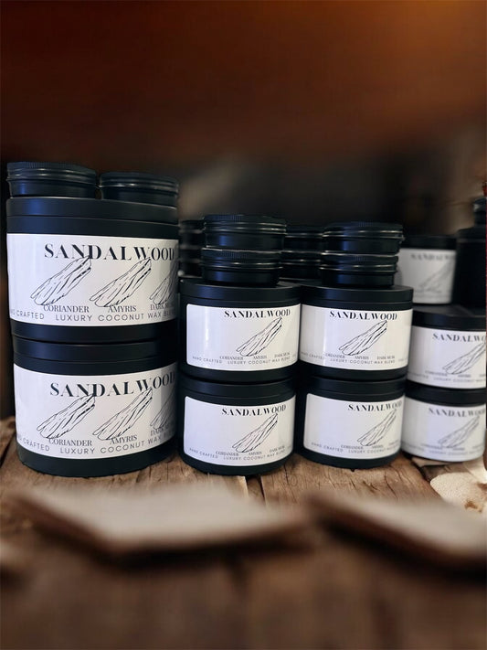 Sandalwood Travel Sized Wax Melt 3oz Best Gift for Travel Lovers Handcrafted Luxury Coconut Blend Wax Travel Inspired Scented Wax Melt - World Traveler Aroma